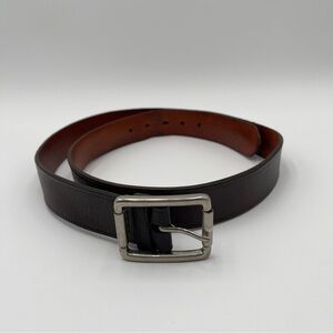 Allen Edmonds Basic Dress Casual Belt Mens Size 40 Leather Dark Brown 97507